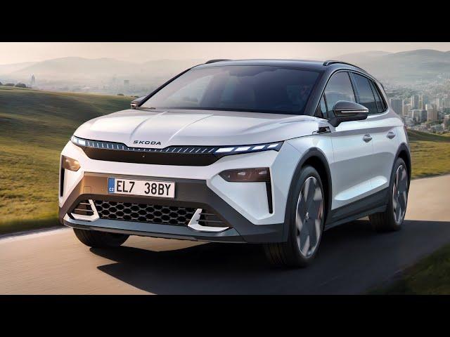 Skoda Elroq Sportline - 60 150 kW (204 PS) Batterie 63 (netto 59 kW) Metallfarbe, Navigationssystem, 20 Zoll Aluräder, Sunset, Lenkrad- und Sitzheizung, Alarmanlage, Phone Box, Lane Change Assist 2.0. Ladeleistung DC 165 kW, Fahrprofilwahl, 4Jahre Garantie