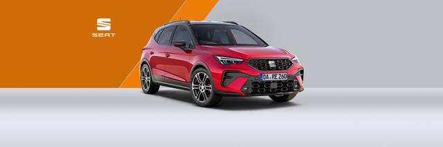 Seat Arona - FR Black Edition 1.0 TSI 70 kW 5-gang, I.Q.Licht LED Matrix ,,Alufelgen 18nZoll Performance Matt, Sportpedale Dark Alu, MF-Sportlederlenkrad, R&uuml;ckkamera, Zweifarbenlackierung, dunkel gef&auml;rbte Scheiben, Park Assist, Klimaautomatik, Full Link, Sitzheizung
