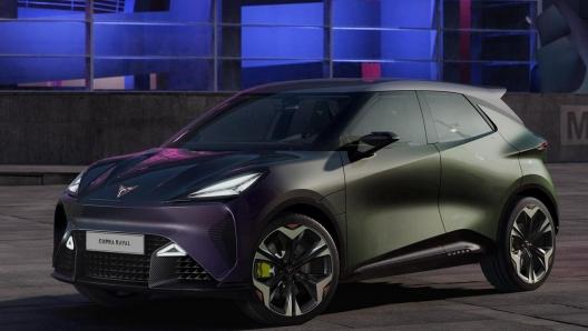 Cupra Raval - VZ EXTREME Vollelektrisch 166 kW (226 PS) Batterie netto 52 kW, 19 Zoll Leichtmetallfelgen Sulfur, R&uuml;ckkamera, LED, PDC v+h, Navigationssystem, induktive Telefon Ladestation,Winterpaket,elektr. Sitze, Green Matt Metallic