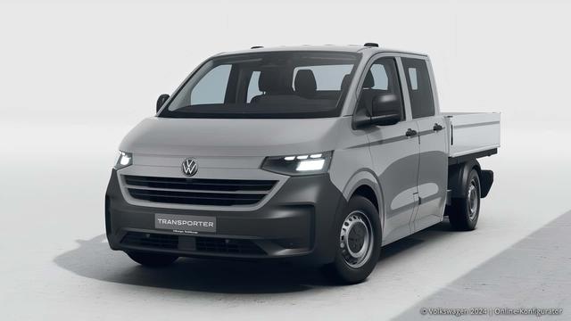 Volkswagen Transporter Pritsche - T7 Doka langer Radstand 2.0 TDI 110 kW 6 Gang,6 Sitze, Klimaanlage, R&uuml;ckkamera, Pritschenaufbau Aluminium, PDC vorne und hinten, Radioanlage, App Connect Wireless, GRA, Asistenzsysteme, 70 L Tank