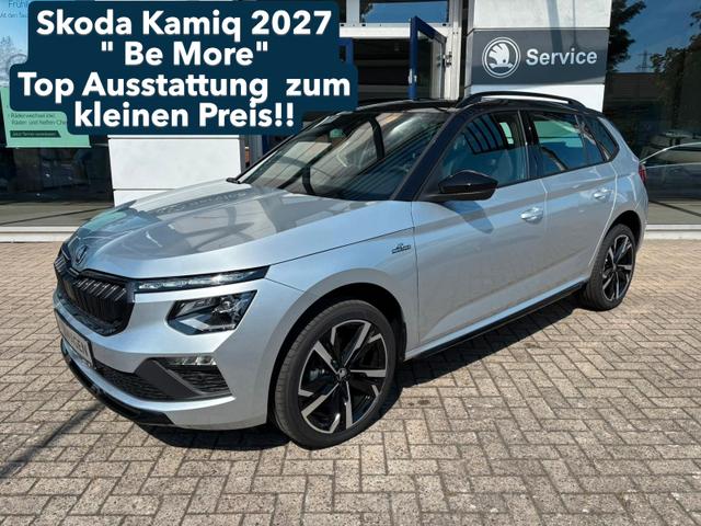 Skoda Kamiq - Be More 1.0 TSI 70 KW 4J. Garantie, Metallfarbe m. Dach schwarz, R&uuml;ckkamera, Kessy Full,,Klimautomatik, 17 Zoll Alu "Propus",PDC v-+ h, Full LED v+h mit dynam. Blinkern,Rain & Light,Nebelscheinw. K- Licht,Spiegel elektr. Klappbar+abblendb, Sun Set,Smart Link.