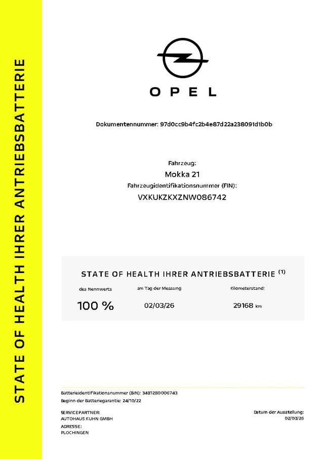 Opel Mokka e GS Line 