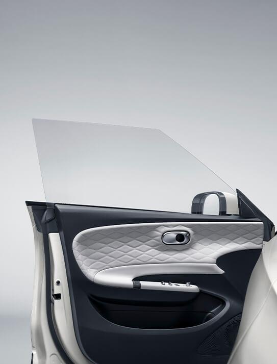 Schlanke rahmenlose Türen