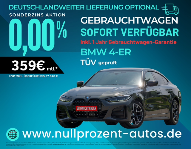4er Gran Coupé - 420 d Mild Hybrid xDrive M Sport STANDH./AHK/DR.AS.PROFESS./CARBON/HIFI/UVM.