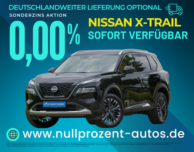 X-Trail - H9 Tekna 1.5 e-POWER e-4ORCE 157kW 4x4 (Lager) LEDER/PANO/BOSE/MEMORY/NAV/PILOT/LED/UVM.