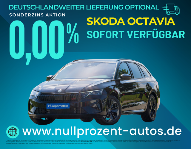 Octavia Combi - RS 2.0 TSI 195kW DSG (Lager) 5J.GARANTIE/PANO/MATRIX/NAV/AHK/CANTON/UVM.