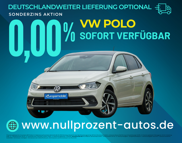 Polo - LIFE 1.0 TSI DSG (Vorlauf) IQ/PANO/NAV/ACC/WINTER/ALU/5JGARANTIE/UVM.