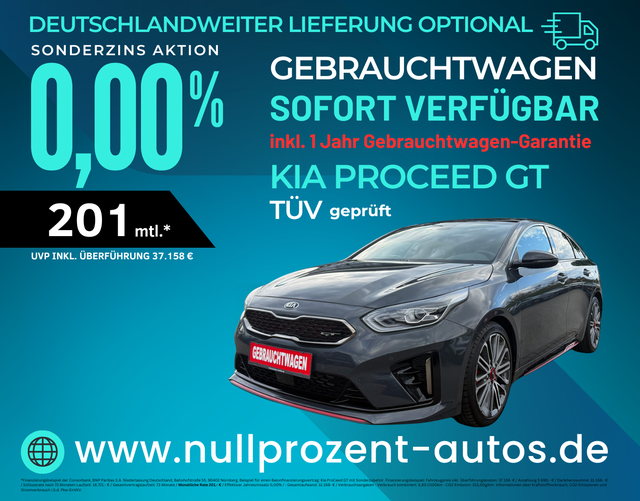 ProCeed - GT VOLLAUSSTATTUNG! 1.6 T-GDi 204 GPF 7DCT PANO, NAVI, JBL, LED, DAB+, UVM.