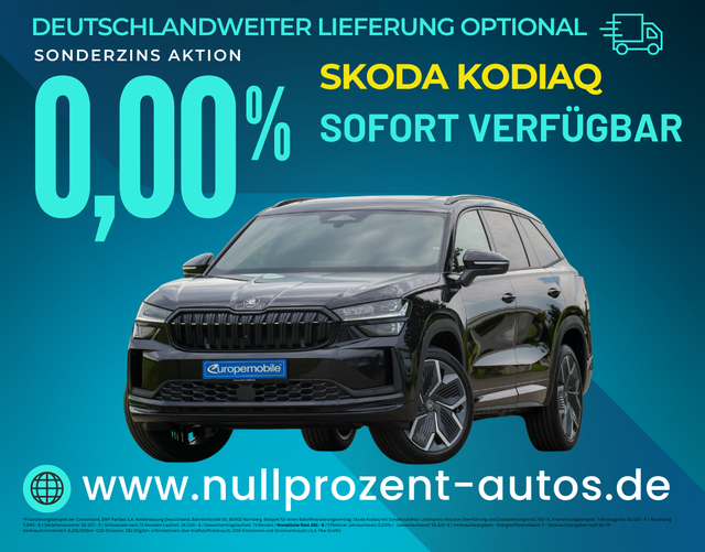 Kodiaq - Sportline 2.0 TDI DSG 4x4 142 kW (Lager) 7-SITZE/PANO/MATRIX/NAV/KESSY/AHK/20