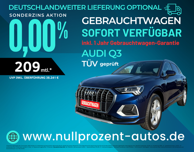 Q3 - advanced (D8) 35 TFSI S tronic MHEV, S-LINE, NAV PRO, VIRTUAL, WINTER, LED, CAM, SOUND, UVM. (Lager)