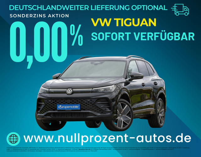 Tiguan - R-Line 2.0 TDI SCR 193 DSG 4MOTION (Leasingaktion) NAV.MAX/PANO/20