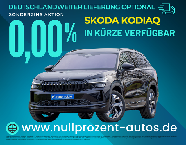 Kodiaq - Sportline 2.0 TDI DSG 4x4 142 kW (Lager) 7-SITZE/STANDHZG/CANTON/MATRIX/NAV/KESSY/AHK/UVM.