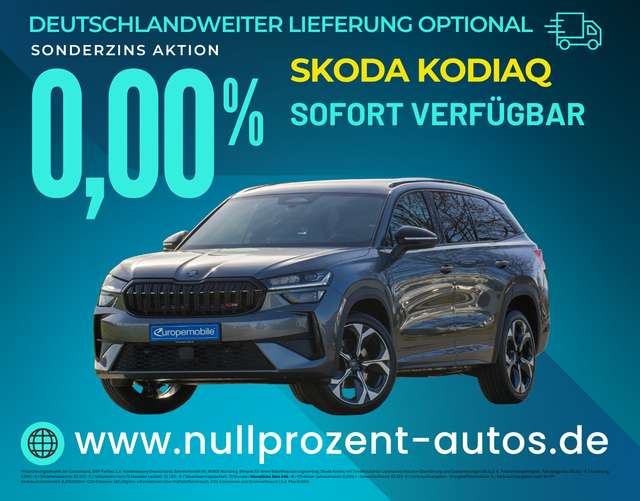 Kodiaq - RS 2.0 TSI 195kW 4x4 DSG (Vorlauf) 7-SITZE/PANO/MATRIX/AHK/WINTER/STANDHZG/4J.GARANTIE/CANTON/UVM.