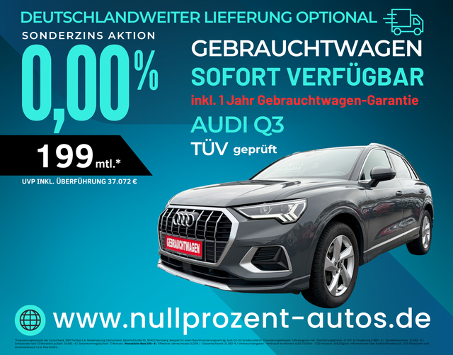 Q3 - advanced (D8) 35 TFSI S tronic MHEV, S-LINE, NAV PRO, VIRTUAL, WINTER, LED, CAM, SOUND, UVM. (Lager)