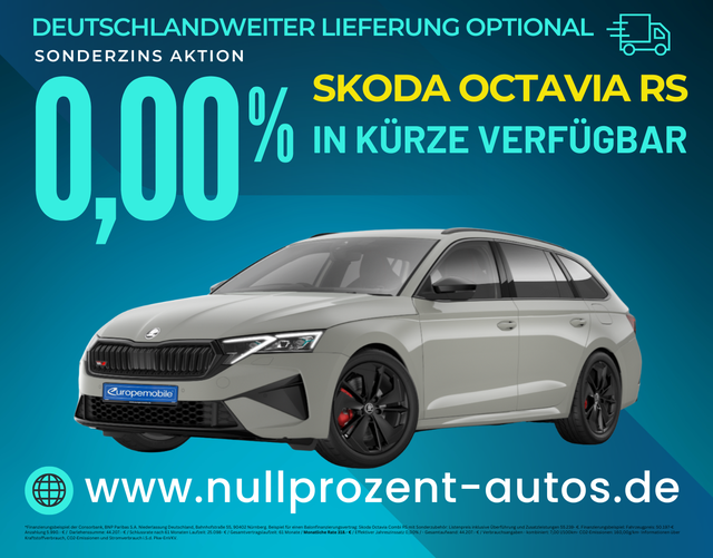 Octavia Combi - RS 2.0 TSI 265 DSG (Vorlauf) NAV/PANO/AHK/WINTER/DCC/360/UVM.