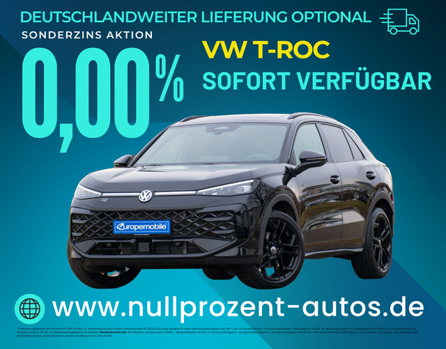 T-Roc - R-Line 1.5 eTSI OPF DSG 150 (Vorlauf) BLACK/MATRIX/SOUND/PARK/EASY/PANO/AHK/UVM.