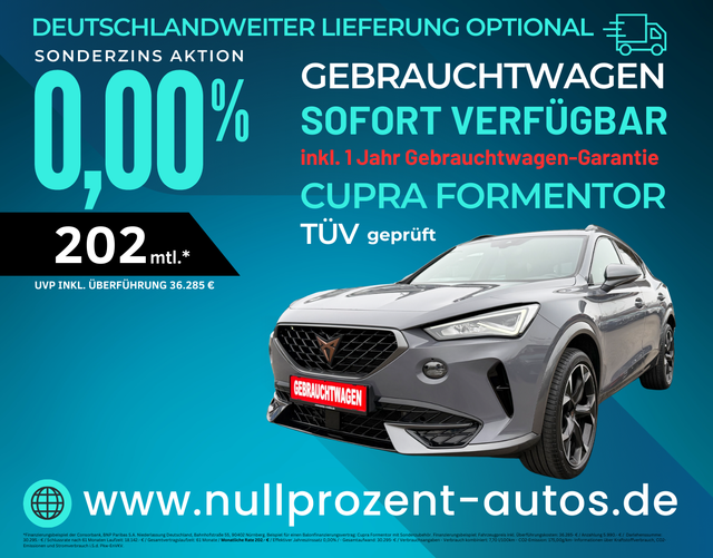 Formentor Basis 2.0 TSI 4Drive 190 PS DSG