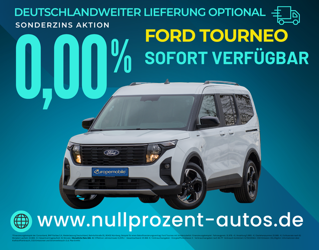 Tourneo Courier - Active 1.0l 125 M6 WINTER/KLIMAAUTO./KEYFREE/CARPLAY/17