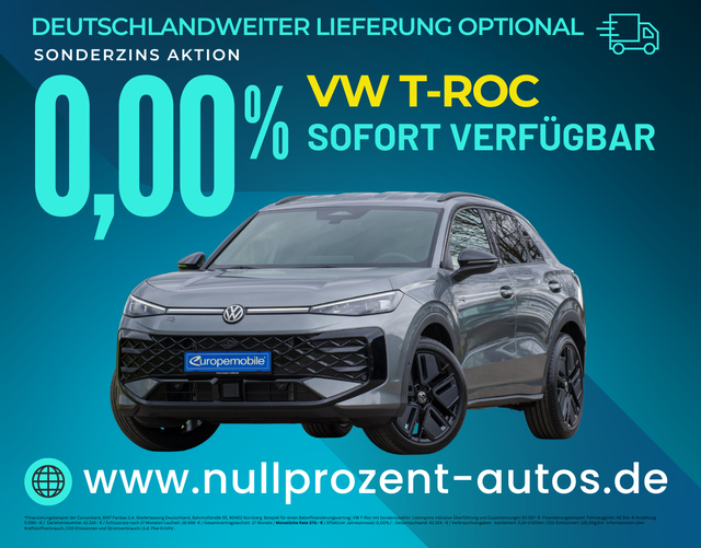 T-Roc - R-Line 1.5 eTSI OPF DSG 150 (Vorlauf) BLACK/MATRIX/SOUND/PARK/EASY/PANO/AHK/UVM.