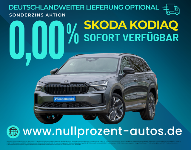 Kodiaq - Sportline 2.0 TDI 142 kW 4x4 DSG (Vorlauf) MATRIX PLUS/CANTON/ASSIST PLUS/HEAD/20