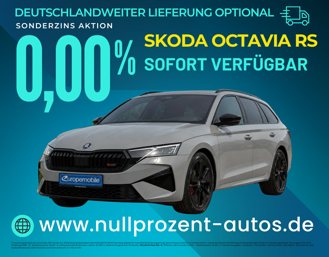 Octavia Combi - RS 2.0 TSI 265 DSG NAV/PANO/AHK/WINTER/DCC/360/UVM.