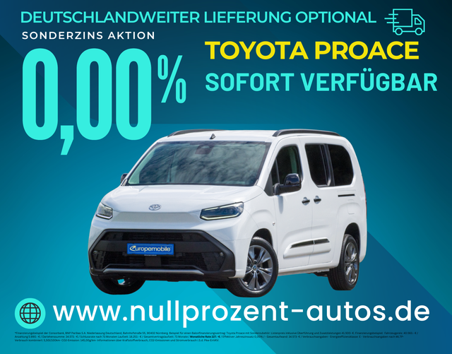 Proace City Verso - Teamplayer L2 1.5 D-4D 96 kW AT 7-Sitzer (Lager) LED/WINTER/17