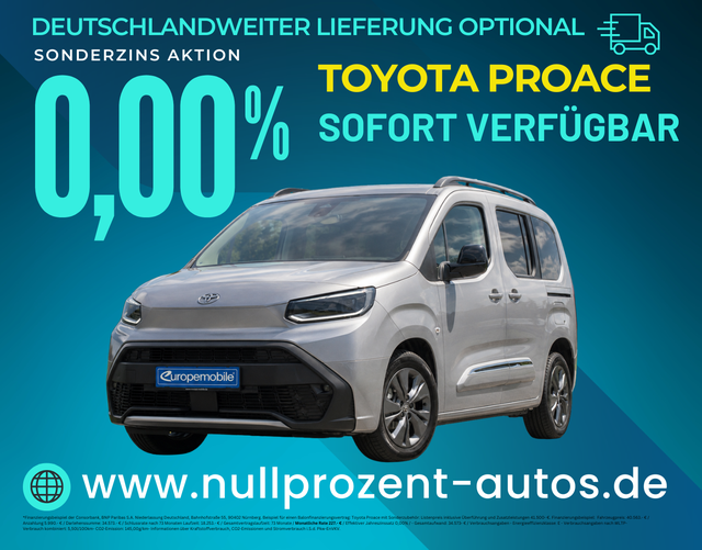Proace City Verso - Teamplayer L2 1.5 D-4D 96 kW AT 7-Sitzer (Lager) LED/WINTER/17