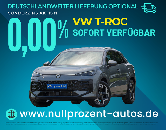 T-Roc - R-Line 1.5 eTSI OPF DSG 150 (Lager) EASY/AHK/SHZ/PARK/UVM.