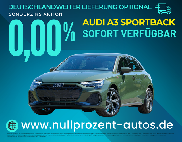 A3 - Basis Sportback 30 TFSI S tronic (Lager) LED-PLUS/SHZ/AMBIENTE/18