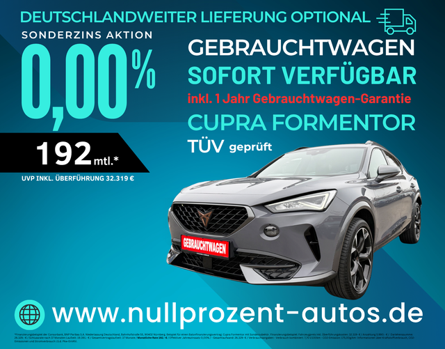 Formentor - Basis 2.0 TSI 4Drive 190 PS DSG PANO|WINTER|LINK|ASSIST-L|EASYOPEN|19