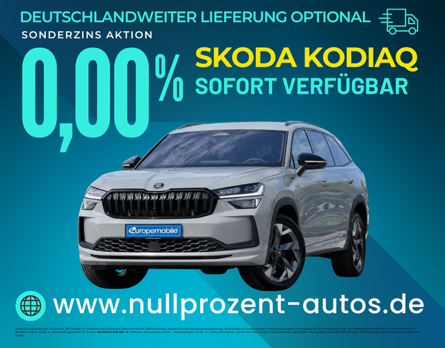 Kodiaq - Sportline 2.0 TDI 142kW DSG 4x4 (Lager) STANDHZG/HEAD-UP/CANTON/AHK/NAV/WINTER-PLUS/EASY/MATRIX/5J.GARAN/UVM.