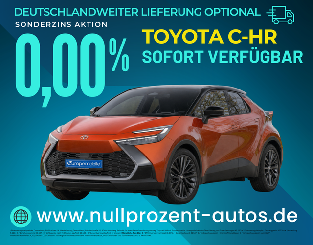 C-HR - Lounge 2.0-l-VVT-i Hybrid FWD (Lager) MATRIX/JBL/HEAD/PANO/360/PARKASSIST/19