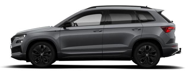 Skoda Karoq 1.5 TSI ACT Sportline AHK el. anklappbar ACC-Tempomat SHZ PDC vorne+hinten R&uuml;ckfahrkamera Matrix-LED-Scheinwerfer Alufelgen 18 Zoll Procyon schwarz 