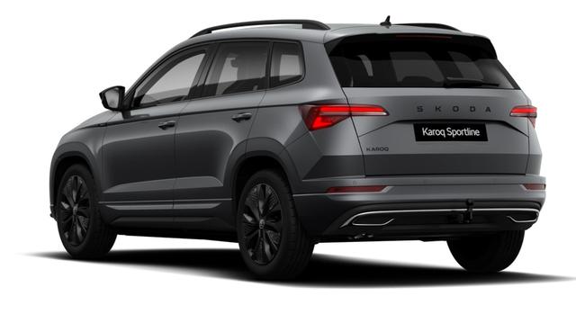 Skoda Karoq 1.5 TSI ACT Sportline AHK el. anklappbar ACC-Tempomat SHZ PDC vorne+hinten R&uuml;ckfahrkamera Matrix-LED-Scheinwerfer Alufelgen 18 Zoll Procyon schwarz 