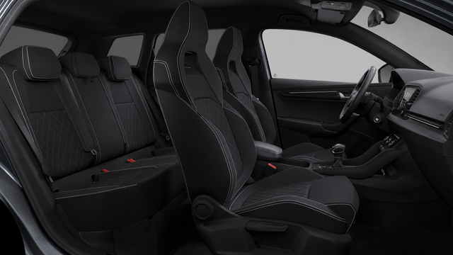 Skoda Karoq 1.5 TSI ACT Sportline AHK el. anklappbar ACC-Tempomat SHZ PDC vorne+hinten R&uuml;ckfahrkamera Matrix-LED-Scheinwerfer Alufelgen 18 Zoll Procyon schwarz 