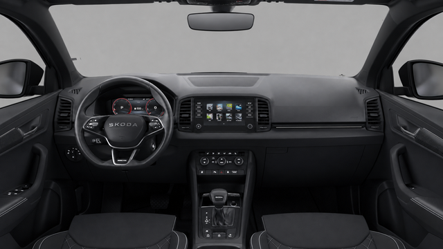Skoda Karoq 1.5 TSI ACT Sportline AHK el. anklappbar ACC-Tempomat SHZ PDC vorne+hinten R&uuml;ckfahrkamera Matrix-LED-Scheinwerfer Alufelgen 18 Zoll Procyon schwarz 