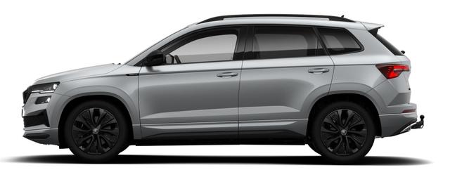 Skoda Karoq 1.5 TSI ACT Sportline AHK el. anklappbar ACC-Tempomat SHZ PDC vorne+hinten R&uuml;ckfahrkamera Matrix-LED-Scheinwerfer Alufelgen 18 Zoll Procyon schwarz 