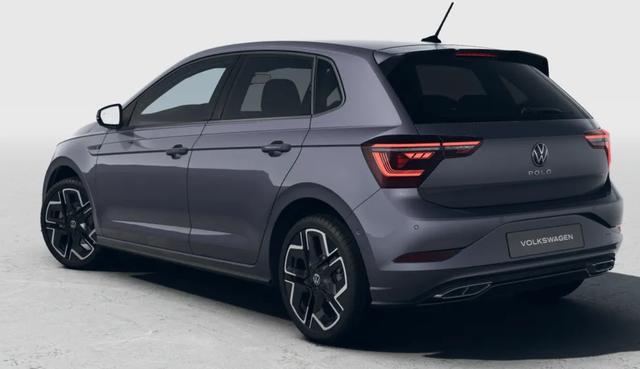 Volkswagen Polo R-Line Plus 1.0 TSI DSG7 Alufelgen 17 Zoll York ACC-Tempomat IQ-Drive Pak abgedunkelte Scheiben PDC vorne+hinten Parkassist SHZ Climatronic Light Assist Schwarzer Dachhimmel 