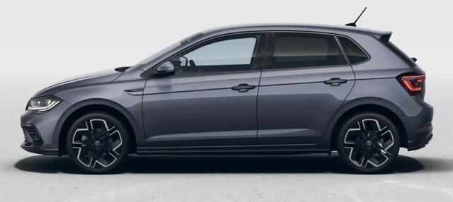 Volkswagen Polo R-Line Plus 1.0 TSI DSG7 Alufelgen 17 Zoll York ACC-Tempomat IQ-Drive Pak abgedunkelte Scheiben PDC vorne+hinten Parkassist SHZ Climatronic Light Assist Schwarzer Dachhimmel 
