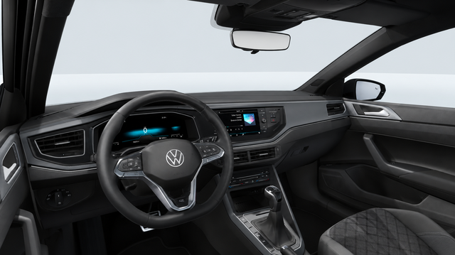 Volkswagen Polo R-Line Plus 1.0 TSI DSG7 Alufelgen 17 Zoll York ACC-Tempomat IQ-Drive Pak abgedunkelte Scheiben PDC vorne+hinten Parkassist SHZ Climatronic Light Assist Schwarzer Dachhimmel 