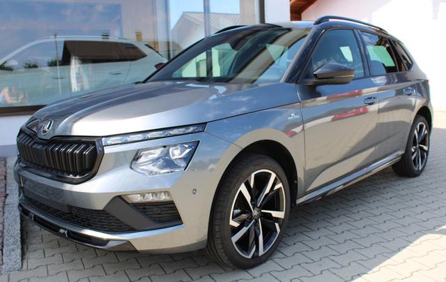 Skoda Kamiq - 1.5 TSI MonteCarlo(CZ),DSG,Garantie bis27.4.30oder100000km,beh.Lenkrad+WSS,Panoramadach,Sitzheizg.,elektr.Heckkl.,PDC+R&uuml;ckfahrk.,MatrixBeam,Klima,AppConnect