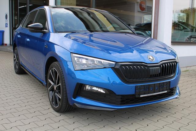 Skoda Scala - 1.5 TSI MonteCarlo,DSG,Panoramadach,beh.Lenkrad+WSS,AHK,Sitzheizg.,PDC+R&uuml;ckfahrk,ACC,Klima,MirrorLink,elektr.Heckkl.