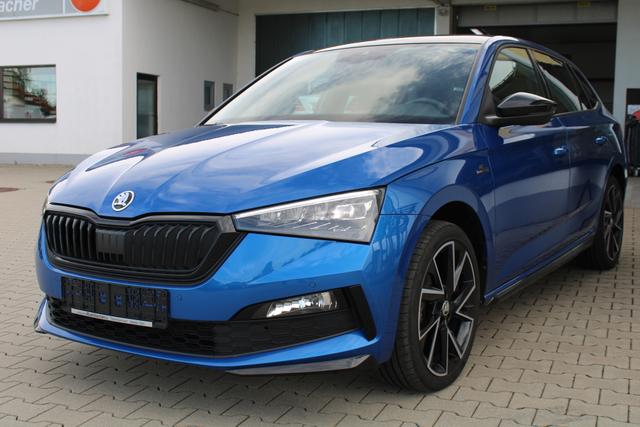 Skoda Scala 1.5 TSI MonteCarlo,DSG,Panoramadach,beh.Lenkrad+WSS,AHK,Sitzheizg.,PDC+R&uuml;ckfahrk,ACC,Klima,MirrorLink,elektr.Heckkl. 