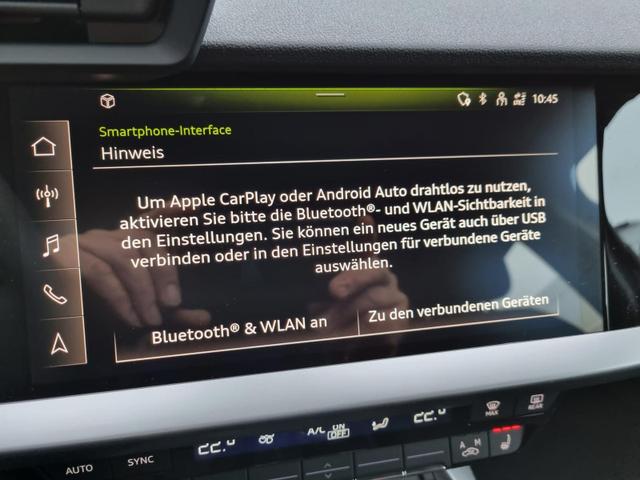 Audi A3 Sportback 30 TFSI 110PS LED-Scheinw. Klimaautomatik Sitzheizung Audi-Radio Bluetooth DAB+ Touchscreen Apple CarPlay Android Auto PDC Tempomat 16-LM 