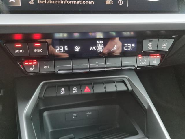 A3 Sportback 30 TFSI 110PS LED-Scheinw. Klimaautomatik Sitzheizung Audi-Radio Bluetooth DAB+ Touchscreen Apple CarPlay Android Auto PDC Tempomat 16-LM 