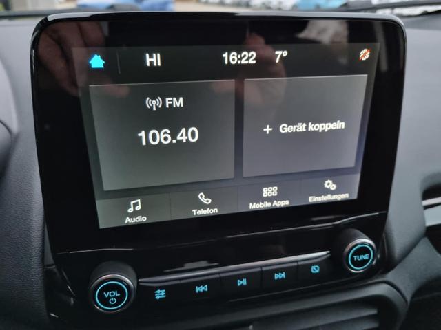 EcoSport 1.0 EcoBoost 125PS Titanium Klimaautomatik Sitzheizung Ford-Radio SYNC3 DAB+ Touchscreen Bluetooth Apple CarPlay Android Auto PDC v+h Rückf.Kamera Lenkradheizung Frontscheibe beheizb. 17"LM 