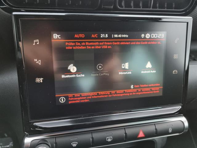 C3 Aircross 1.2 130PS Automatik C-Series LED-Scheinw. Klimaautomatik Sitzheizung Citroen-Radio mit Bluetooth DAB Touchscreen Apple CarPlay Android Auto Tempomat 16-LM abgedunkelte Scheiben 