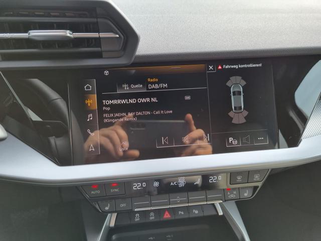 A3 Limousine Limo advanced 35 TFSI 150PS S-Tronic Voll-Leder Sitzheizung Sportsitze LED-Scheinw. Klimaautomatik Audi-Radio Touchscreen Apple CarPlay Android Auto PDC v+h Keyless 18"LM abg.Scheiben Tempomat 