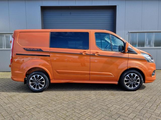 Transit Custom Doppelkabine L1 2.0 EcoBlue 170PS Automatik Sport 3,2t 5-Sitzer Sitzheizung Teilleder Klima Ford-Navi SYNC 3 DAB+ Bluetooth Touchscreen Apple Carplay Android Auto PDC v+h Rückf.Kamera Frontscheibe beheizb. 17"LM 