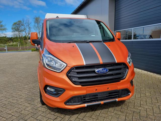 Transit Custom Doppelkabine L1 2.0 EcoBlue 170PS Automatik Sport 3,2t 5-Sitzer Sitzheizung Teilleder Klima Ford-Navi SYNC 3 DAB+ Bluetooth Touchscreen Apple Carplay Android Auto PDC v+h Rückf.Kamera Frontscheibe beheizb. 17"LM 